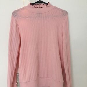 Gap pink polo neck sweater size medium